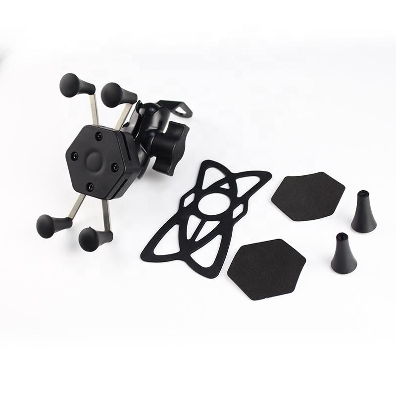 ABS X Shape Bike Phone Bracket Motorcycle Mobile Phone Holder for Bicycle Motorcycle