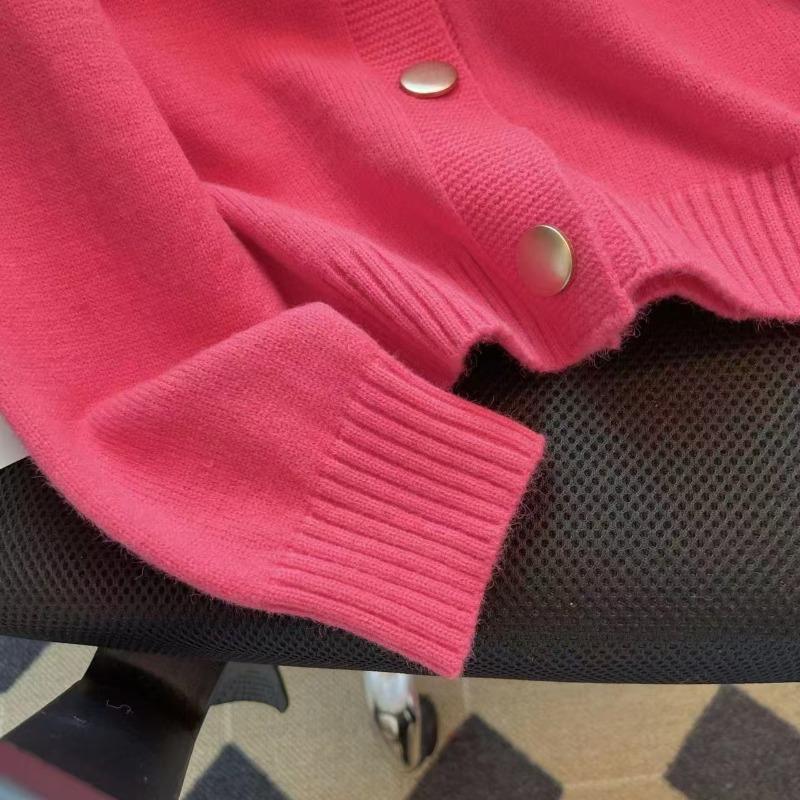 Echter Bär gestickter Strickpullover Oberbekleidung Damen Herbst und Winter Rundhals Pullover Lockerer Fauler Stil Woll-Oberteil