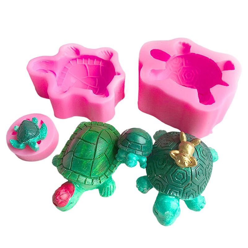 Roztomilá silikonová forma ve tvaru želvy s oceánskou tématikou, opakovaně použitelná želví pryskyřičná epoxidová forma, forma na pečení pěnového čokoládového dortu