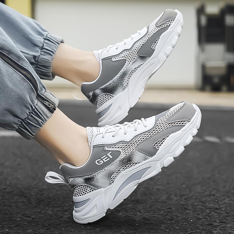 Fashion Running Casual Sneakers Comfortable Men Shoes Breathable Women Vulcanized Shoes Lace Up Platform Shoe High Quality Tenis Masculi