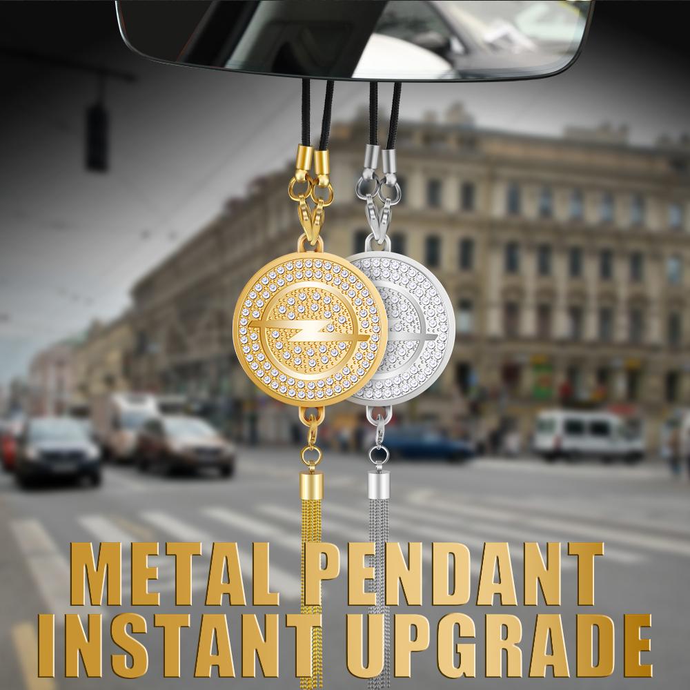 For Opel OPC Astra K Vectra Corsa Zafira Insignia Mokka Car Logo Rearview Mirror Hanging Ornament Pendant Decor Auto Accessories Rj7
