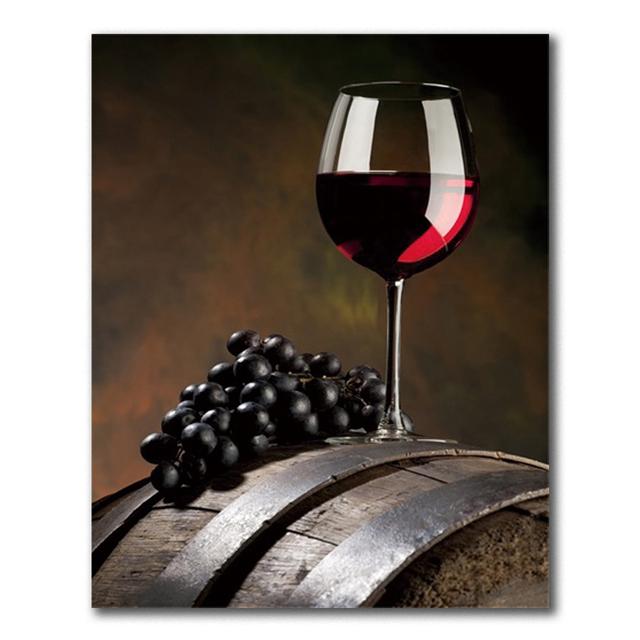 Red Wine Grape Beer Wall Art Canvas Painting Still Life Nordic Poster Print Wall Pictures Living Room Kitchen Bar Decor Cuadros