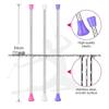 Colorful Rotating Baton with Ribbons – Metal Dance and Aerobics Prop for Gymnastics and Ceremonial Performances