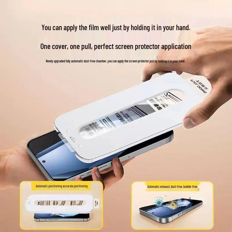 Samsung S26+ Dust-Free Chamber Tempered Film for S25 Edge - Ultrasonic Instant Unlock, Dual Phone HD Protection.