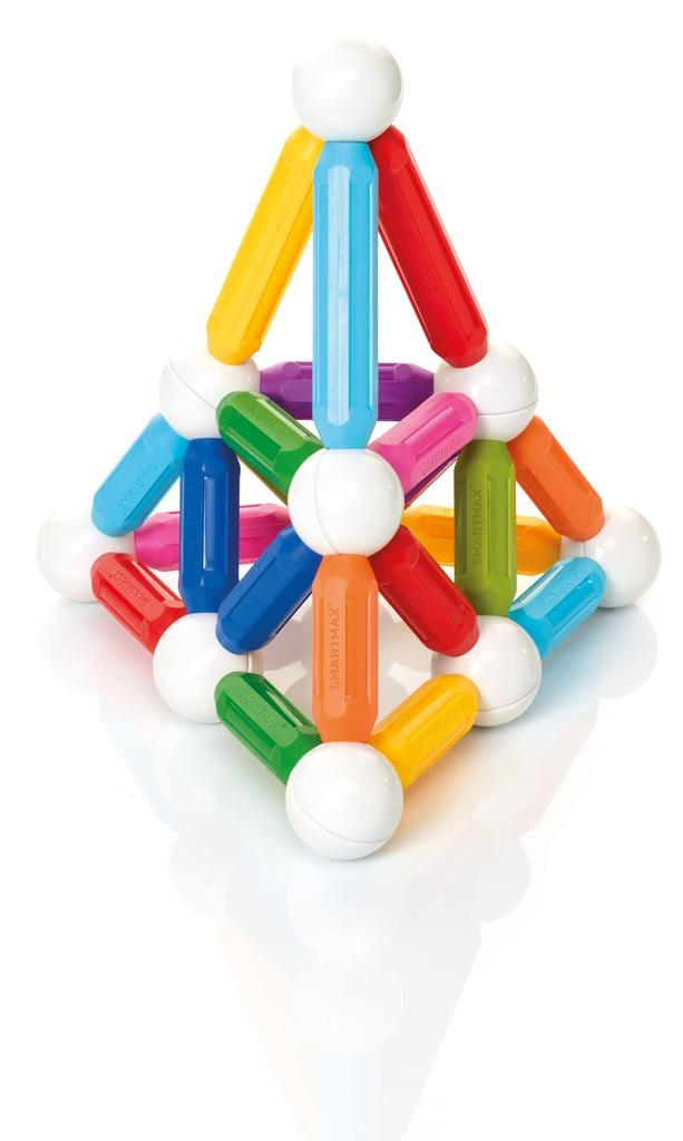 SmartMax Magnetic Building Blocks for Toddlers, Build Starter, Big, 42 Pieces, SMX501, Authentic