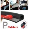 5M Car Auto Door Seal Strip Small P Shape Soundproof Waterproof Durable Rubber