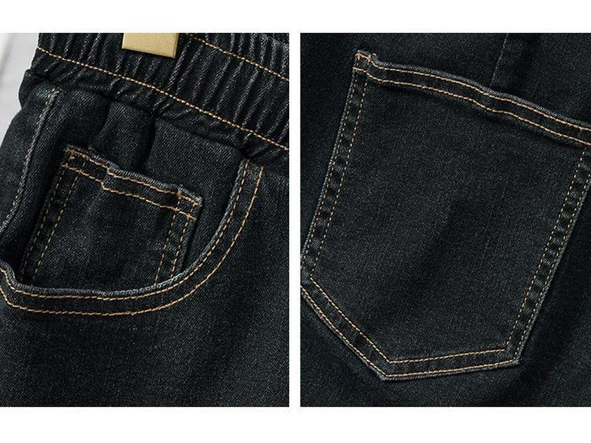 Damen Übergröße Elastische Schlankmachende Jeans - Fleecegefüttert für Herbst/Winter