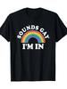 Men & Women LGBTQ+ Pride T-Shirt Heavyweight 180Gsm Black Shirt with Rainbow Arch & Sounds Gay I'M In Slogan Gay Rights Apparel for Pride Month Casual