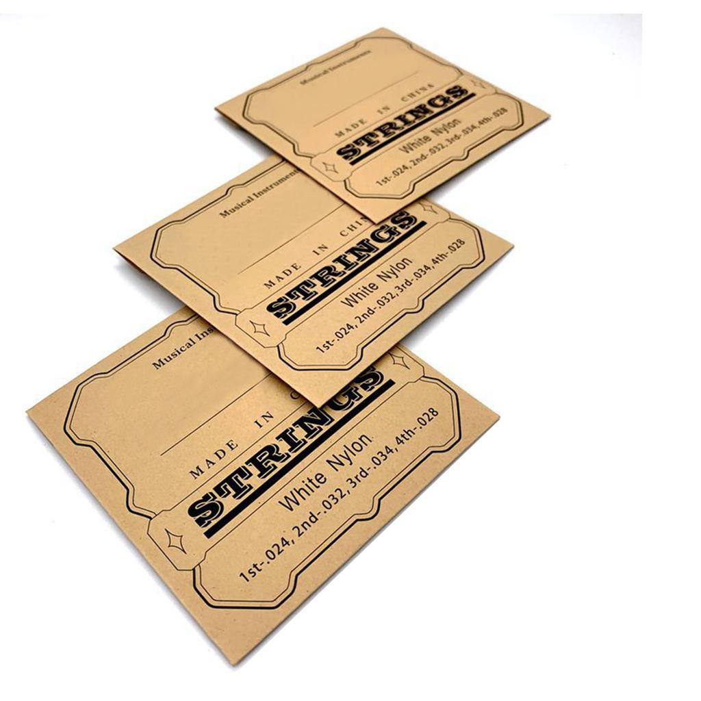 4Pcs Ukulele Strings Clear Beautiful Sound Professional Nylon Strings Replacement for 23in 26in