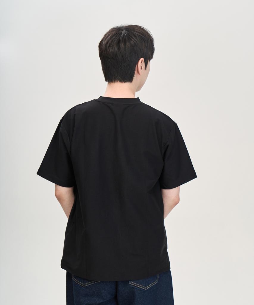 BEN DAVIS Cooling Gorilla Embroidered T-Shirt Black