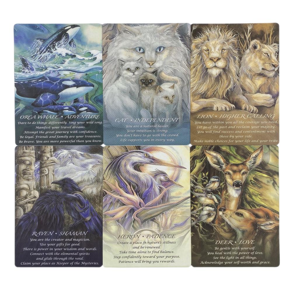 Tarot Cards Spirits Of The Animals Oracle Cards Games Set Party Entertainment Board Games