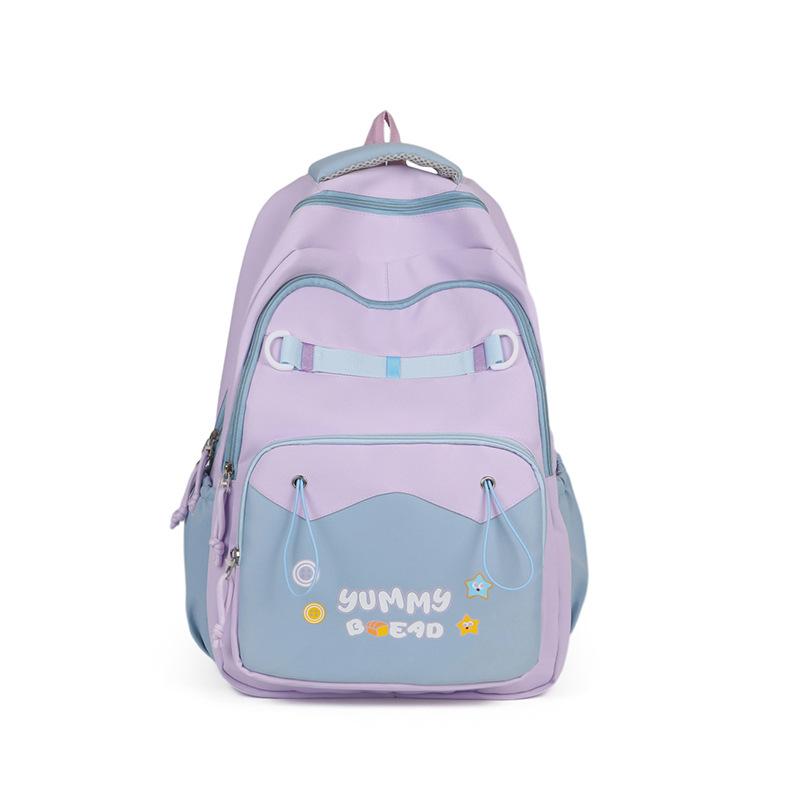 Schoolbag wholesale female cute ridge protection versatile backpack large capacity lightweight junior high school backpack new fashion primary school