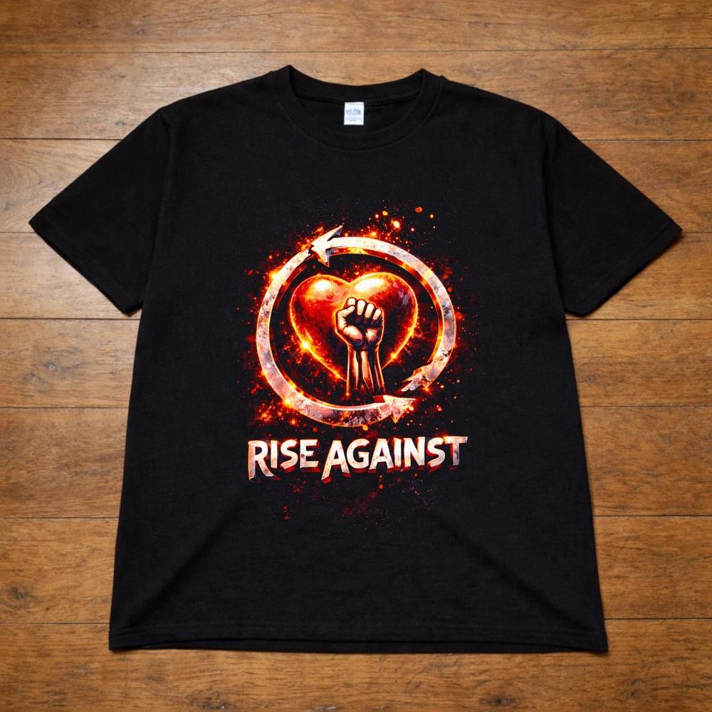 Rise Against Band T Shirt Punk Rock Logo Graphic Tee Adults Kids 2XL