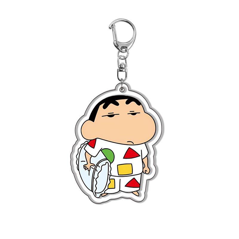 

Kawaii аниме мелки Shin-Chan брелок аксессуары игрушки мультфильм милый сумка кулон рюкзак украшения акриловый брелок детские игрушки