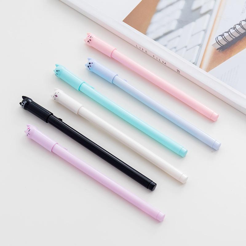 Cute Cat Wagging Tail Black Ink Pen - Student Stationery Signature Pen