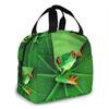 Cute Green Frog Lunch Box Insulated Cooler Lunch Bag for Men Women Girls Boys Teens Lunchbox Tote Small for Work Picnic Office