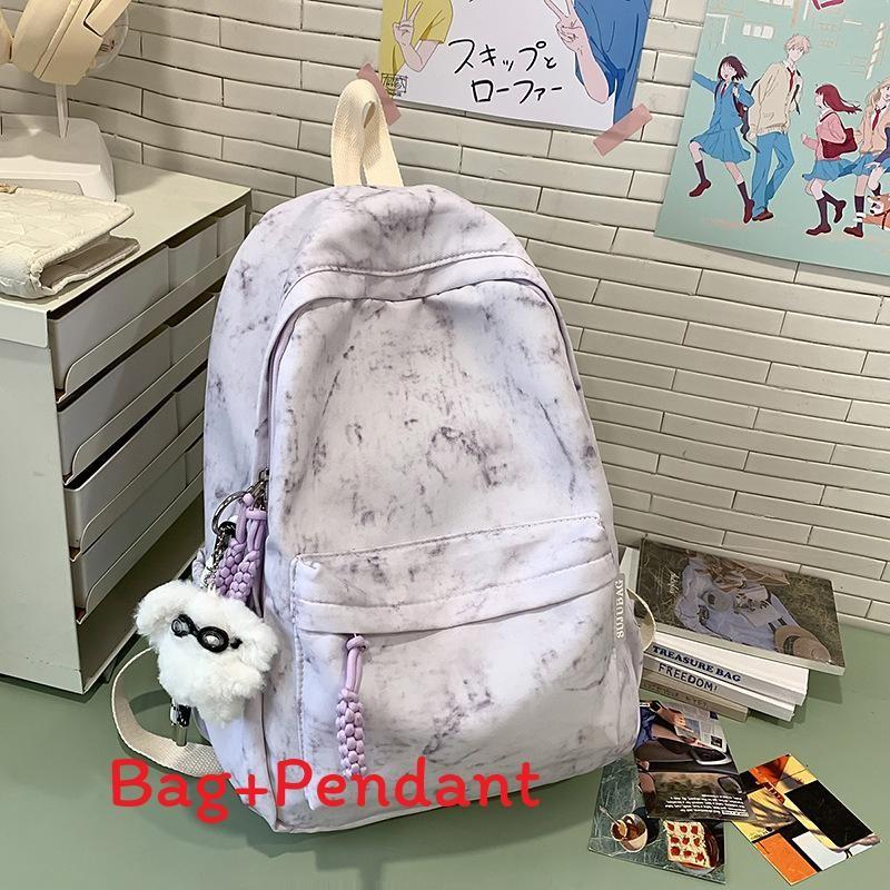 Print Casual Fashion Travel Nylon Backpack With Stitching Detail Teens For