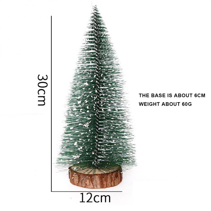 40-10cm Mini Pine Christmas Tree Artificial Tabletop Decorations Festival Plastic Miniature Trees New Year Xmas Party Ornaments