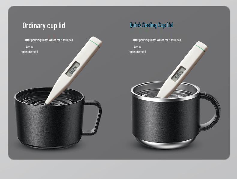 Men's High-Capacity Insulated Teapot with Temperature Display and Tea Separation, 316 Stainless Steel.