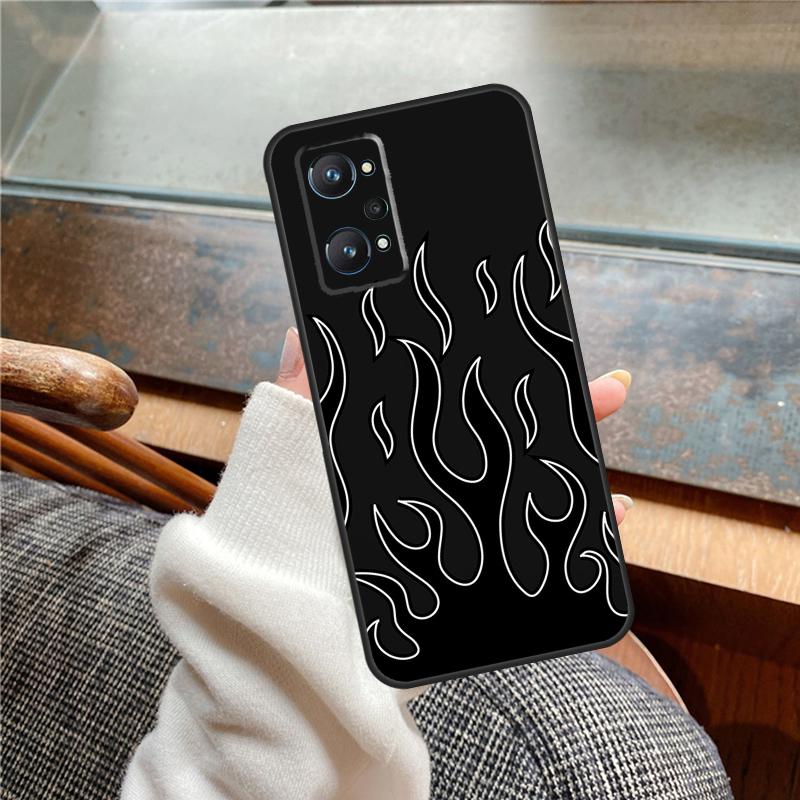 

Крутой чехол с цветным узором «Пламя» для Realme 13 Pro Plus 11 12 14 C71 C75 C55 C51 C53 C25 C63 C61 C65 C67 GT6 GT7 15 Pro Realme C33