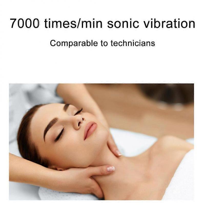 Anti-rynk-ansikts- och nackmassagerare med LED-ljus och EMS-vibration