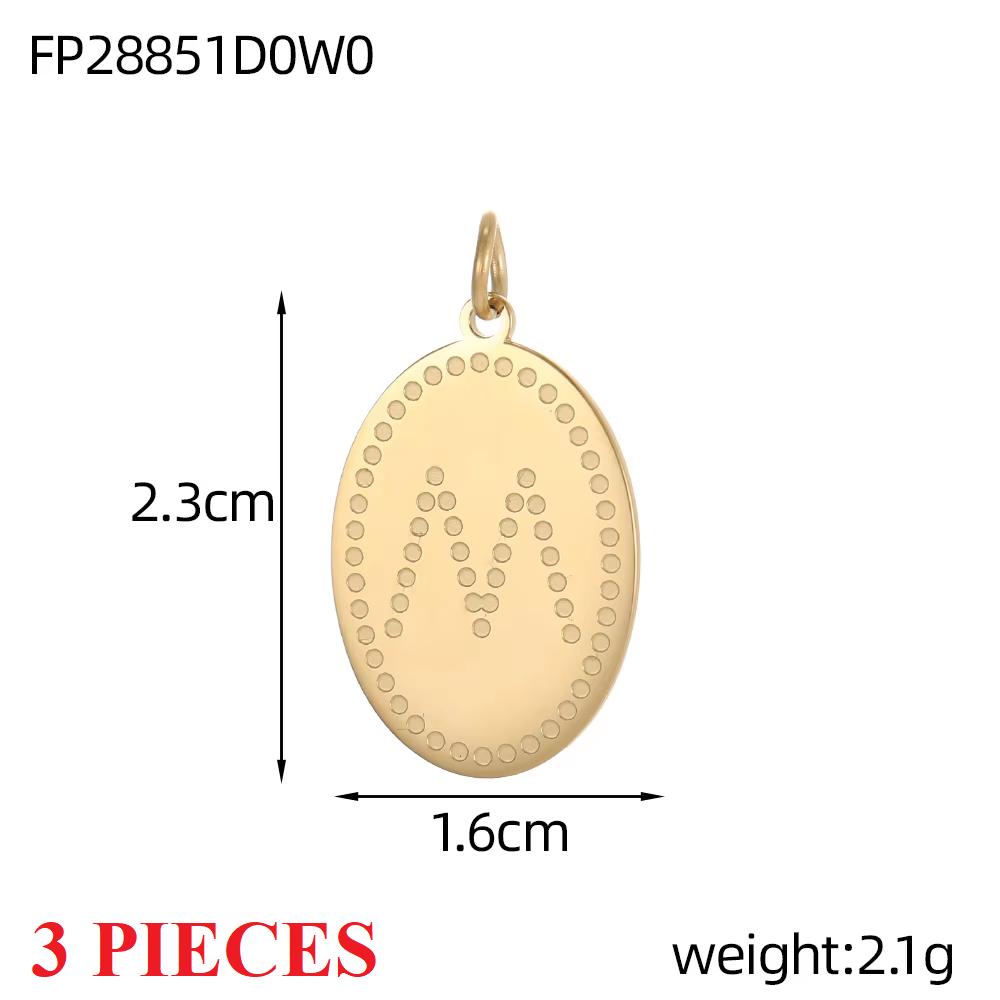 3PCS/LOT CARLIDANA Gold Plated Stainless Steel Charms, Flower Animal Heart Bow Pendants for DIY Necklace Jewelry Making