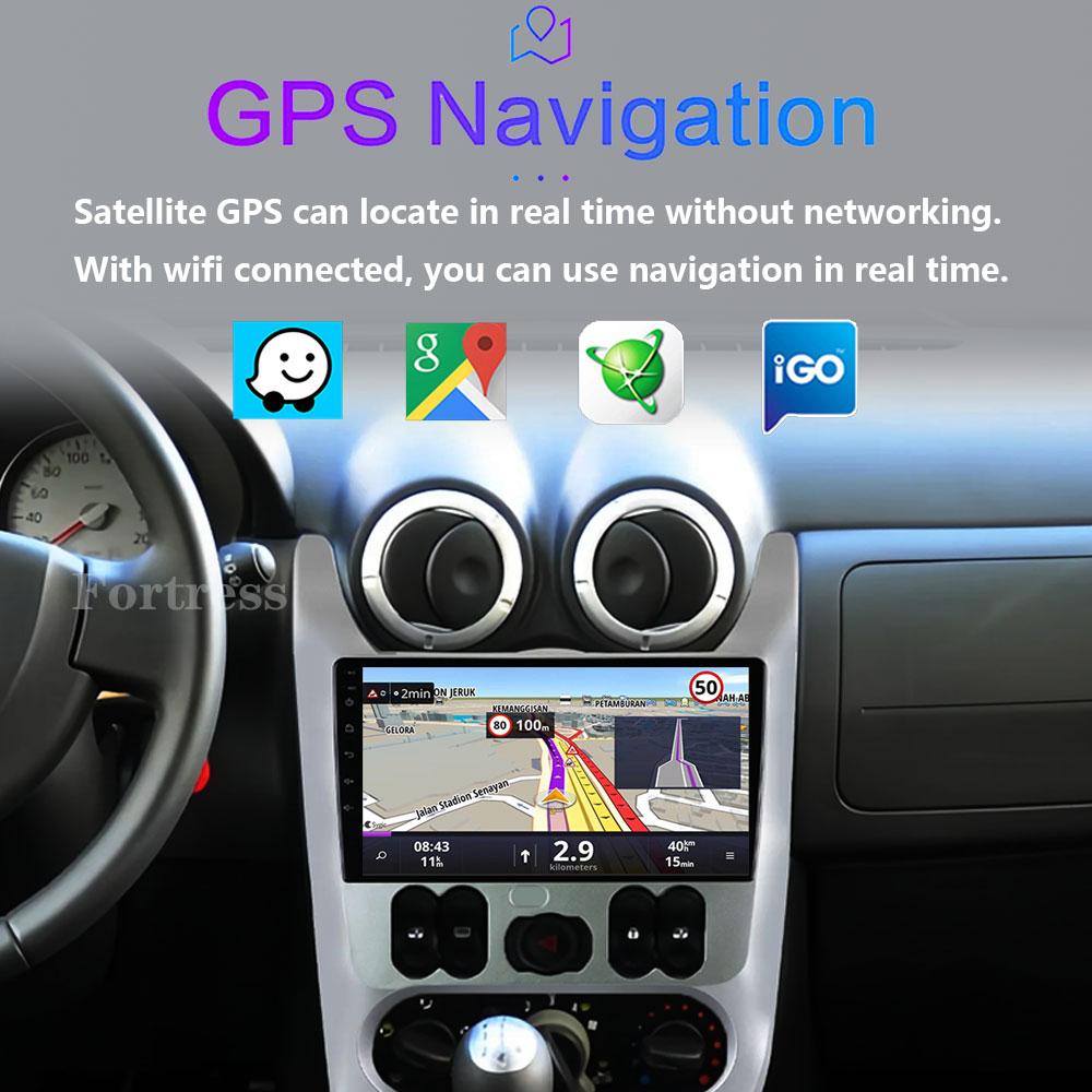 Android 13 2 din Radio Car Multimedia autoradio Pentru Renault Logan 1 Sandero 2009-2015 Dacia Duster Carplay 4G GPS 2din fără DVD