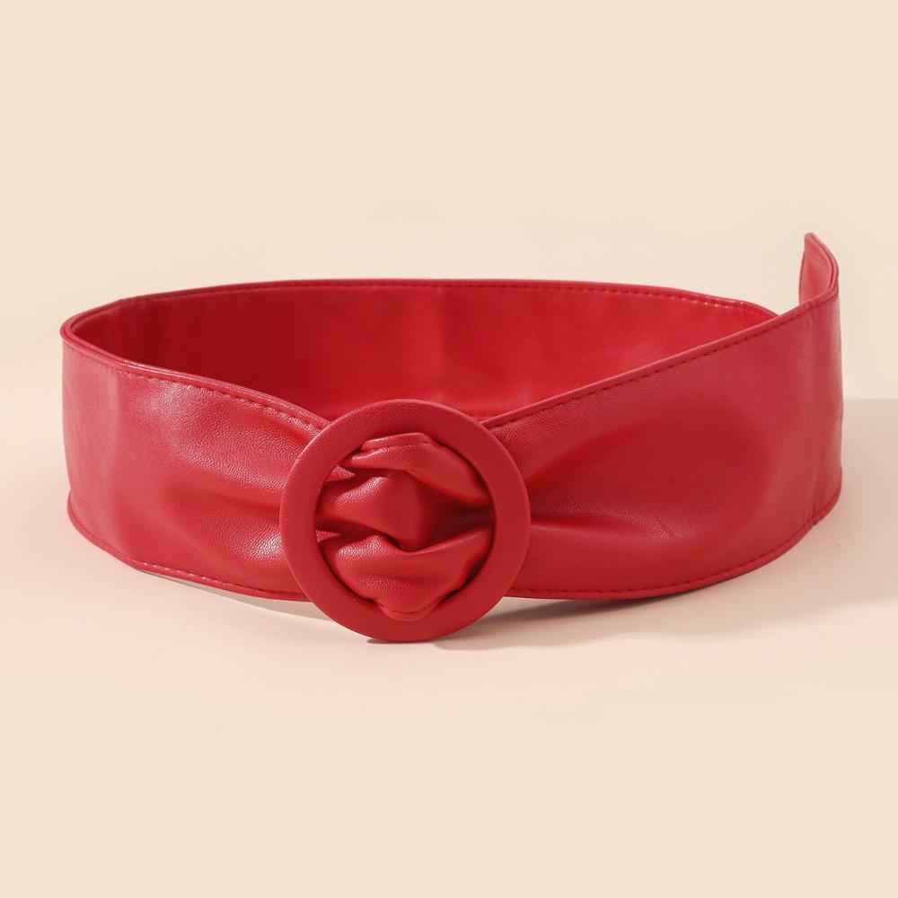 Adjustable Length Wide Waist Belt Wide Decorative Waistband Self-Tie Belt  For Party Daily Outfit