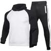 Men's Plus Velvet Sweat-Absorbent Sports Sweatshirt and Pants Set for Autumn/Winter