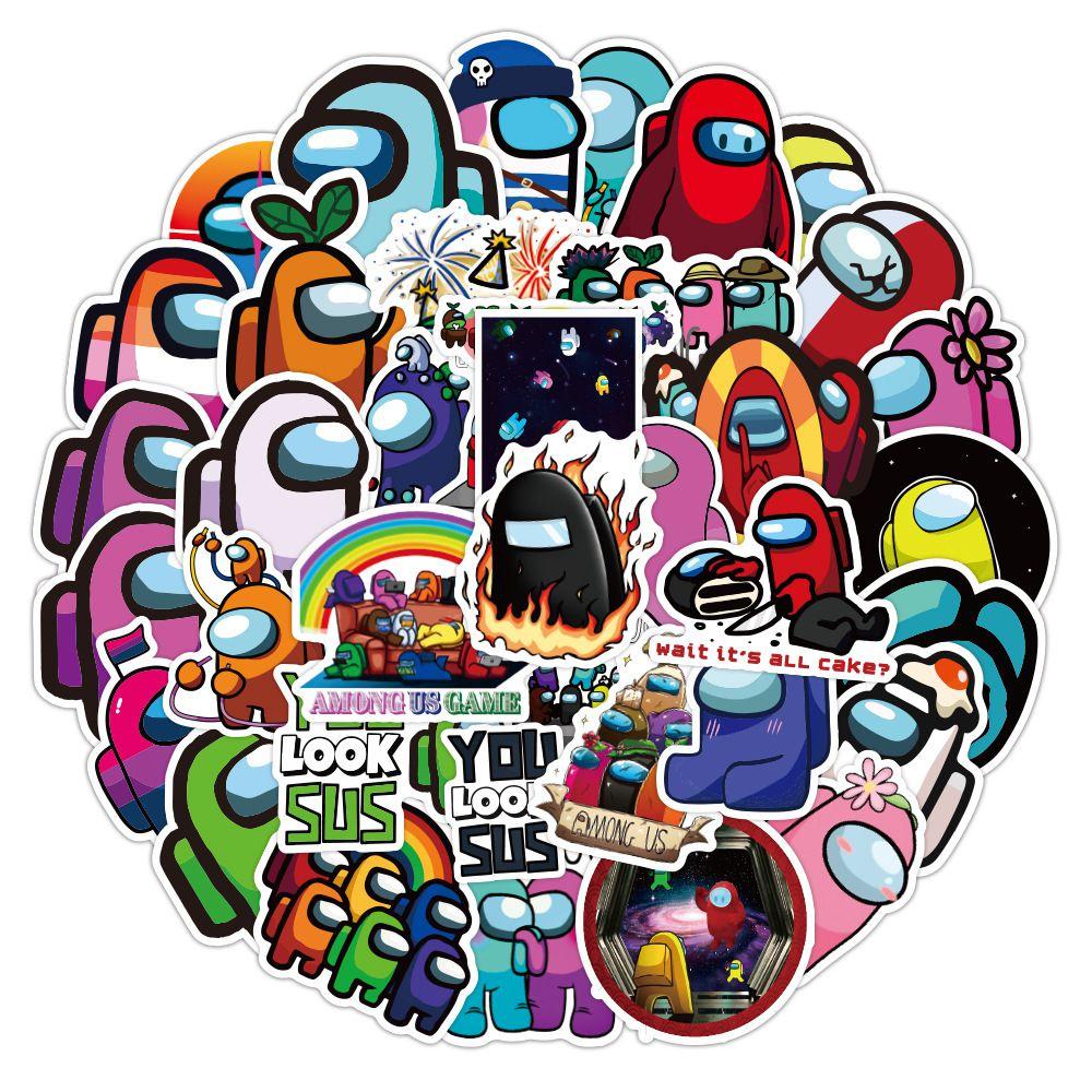 100pcs New Among Us Sticker Bomb Pack Diy Imposter Crew Set Game Decal Quality