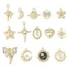 Enchanting Silver Tulip Hexagram Bow Star Rose Pendant for DIY Beading