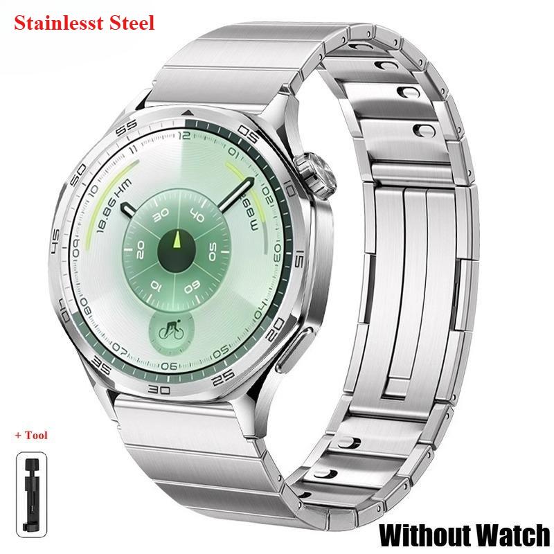 22mm Quick Fit Stainlesst Steel Strap for Huawei GT 6 46mm GT 6 Pro 46mm Titanium Business Men Side Detachable Band for Huawei W