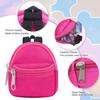 Mini Backpack Coin Purse, Scratch Resistant Zippered Compartment Keychain Bag, Waterproof Oxford Cloth Earphone Case