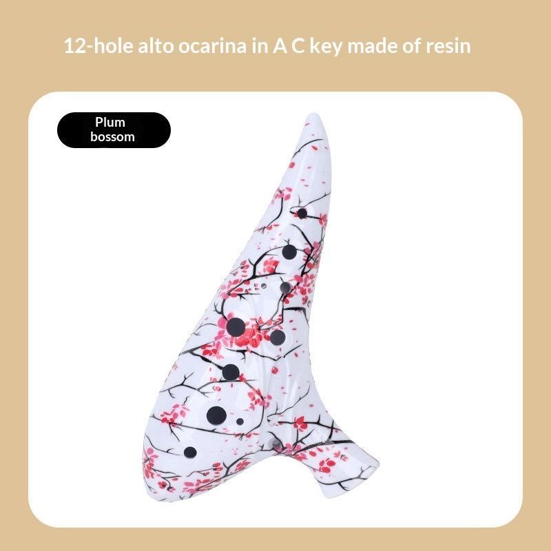 12 Loch Okarina Instrument Okarinas Alto C Ton Professionelles Harz Okarina Instrument Für Musikliebhaber Anfänger