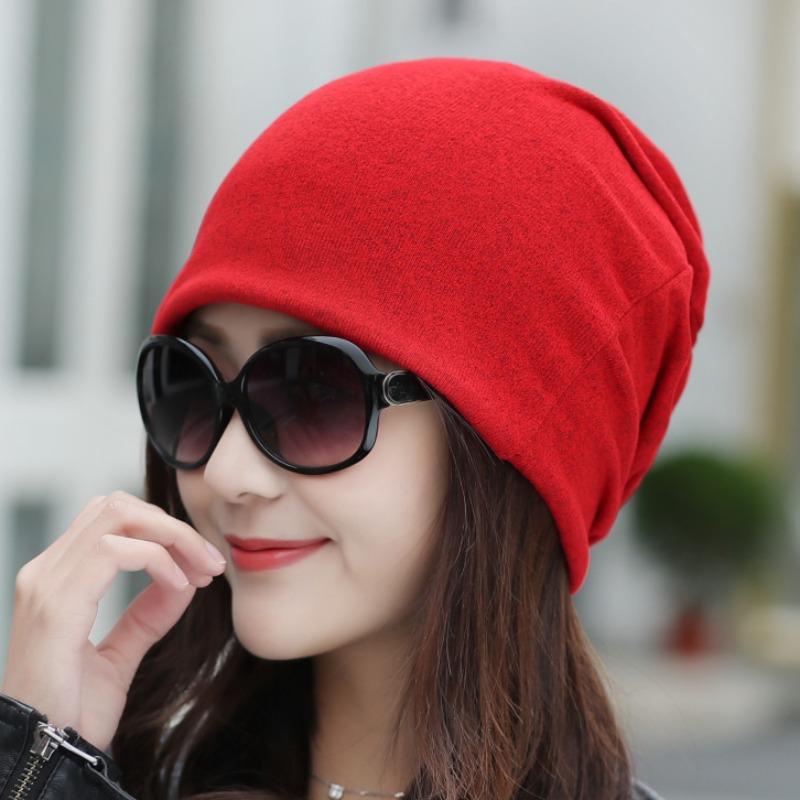 Tide scarf, headscarf, children's season, double-layer imitation cashmere bag, pullover hat, stack hat, nightcap, confinement hat