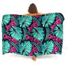 Sarong Wyspa Samoa Wzór Polinezyjski Niestandardowy Miękki Elegancki Fartuch Plażowy Sarong Hawajski Nadmorski Styl Plemienny Etniczny Peleryna