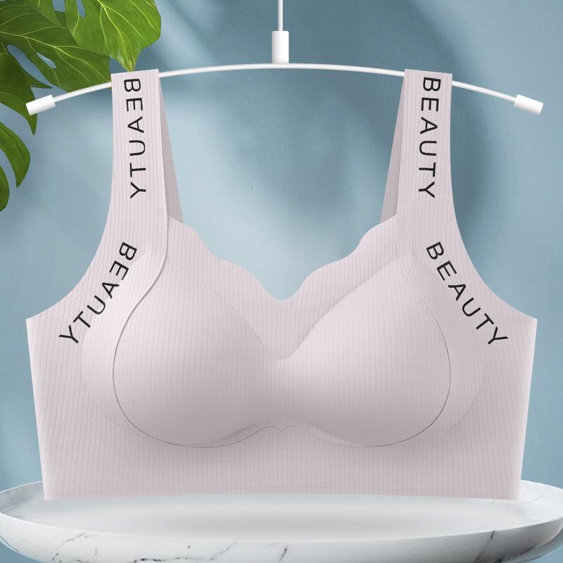 Hot-selling Women's Shockproof Wire-free Comfortable Seamless Support Bra with Beautiful Back
