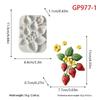 Strawberry Flower Silicone Sugarcraft Mold Resin Tools Cupcake Baking Mould Fondant Cake Decorating Tools