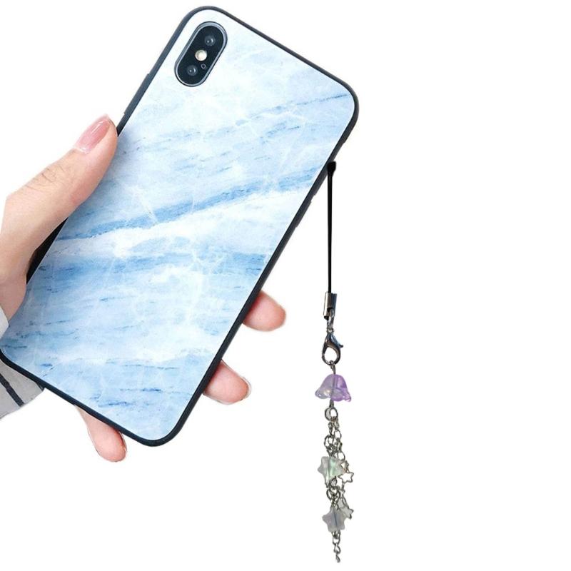 Phone Lanyard Wrist Strap Jellyfish Star Keychain Chain Phone Charm Antilost Y2K Cellphone Strap Hanging Cord for Women