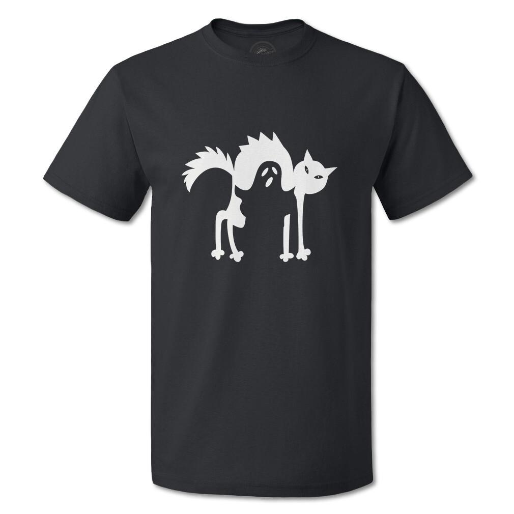 Funny Graphic T Shirts Halloween Scary Cat Boo Cotton Gore Top Demon XXXXL