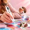 Bead Painting Applicator Electric Rhinestone Art Pen Faux Diamond Pen with Light 2 Creation Supplies Suction Levels Rechargeable Wireless
