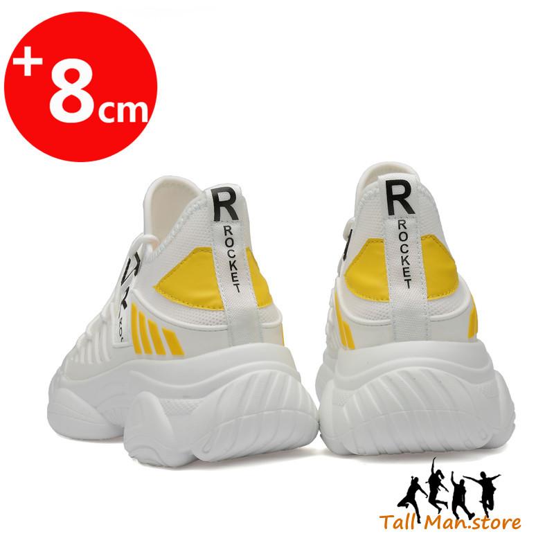 Sports Sneakers Men Elevator Shoes For Men Casual Mesh Summer Leisure Height Increase Insole 8Cm