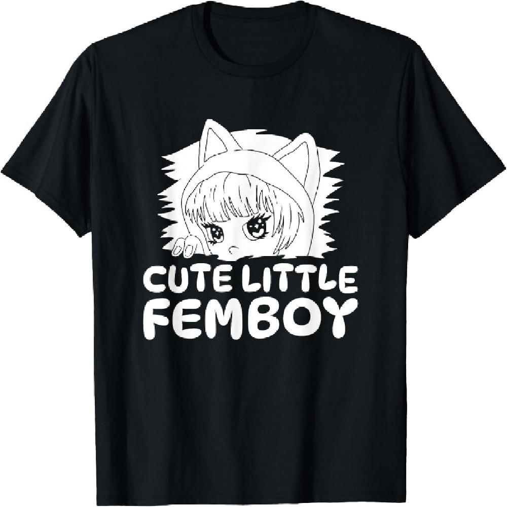 

Аниме Косплей - Япония Каваи Отаку Манга Фембой Аниме Футболка XXXXXL чёрный