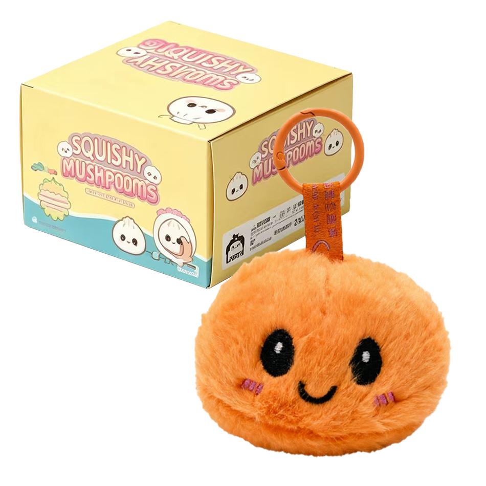 Trendy New Simulation Dumpling Plush Keychain Style Bag Hanging Cute Simulation Backpack Pendant Cartoon Toy Birthday Gift