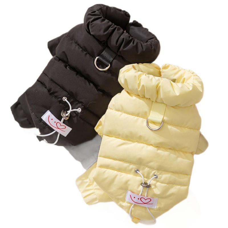 Warm 4-Legged Dog Coat With Graphene Insulation Winter Pet Jacket Small To Medium Breeds Like Teddy