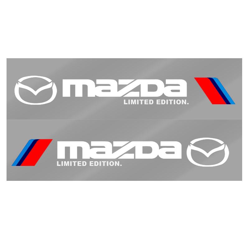 2pcs Car 3D Stickers Auto Side Body Sports Sticker Decals Car Accessories For Mazda 3 5 6 323 626 CX-3 CX-4 CX-5 CX-7 CX-9 Axela 6 RX8 7 MX3