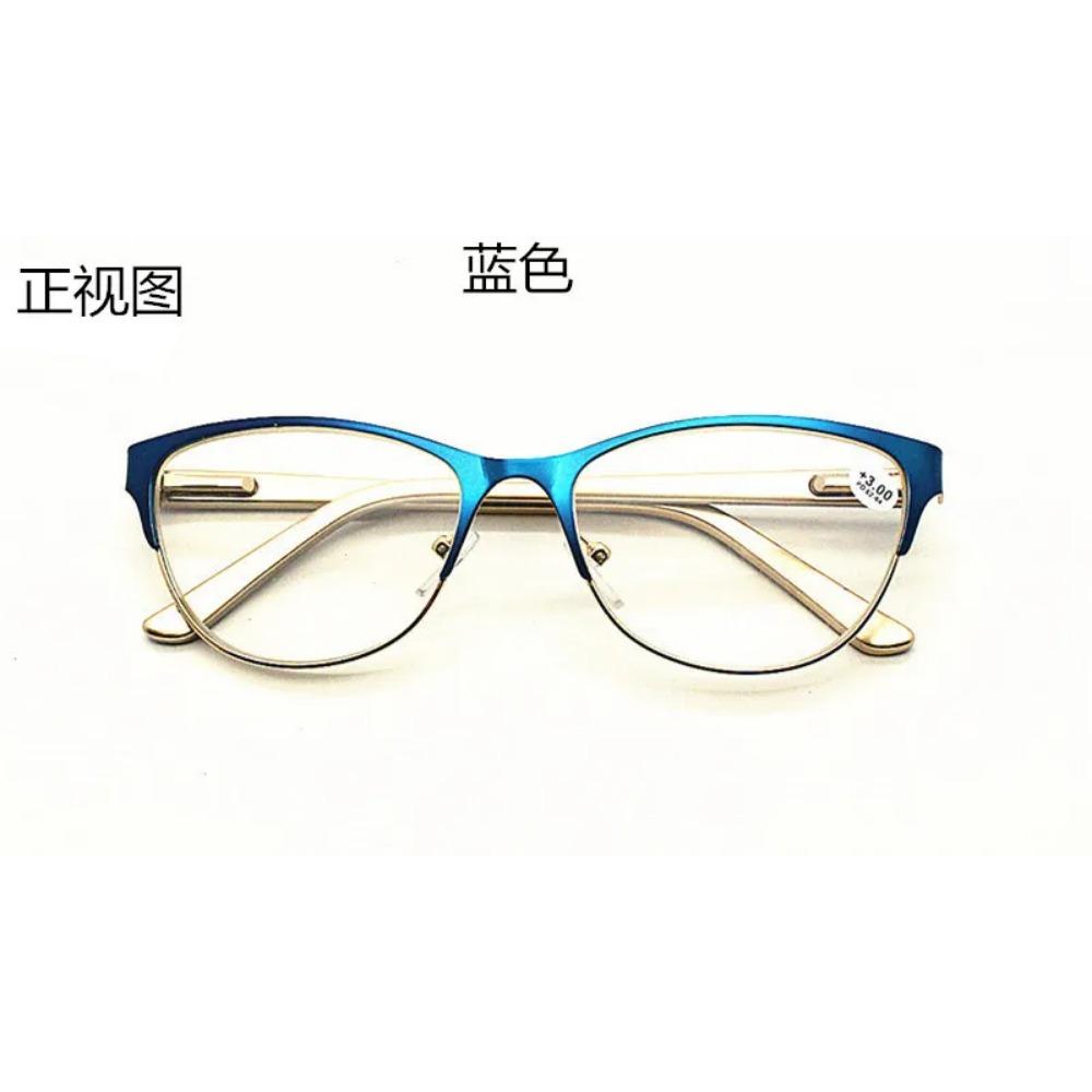 1.0 ~ 3.5 Metal Eyeglass Legs Presbyopia Glasses HD Fashion Cat Eye Reading Glasses Women's Decorative/eye Protection Glasses