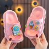 Kids' Fashion Bow Slippers - Non-slip, Durable, Thick-soled Cartoon Sandals for Boys & Girls, Great for Home & Beach Use