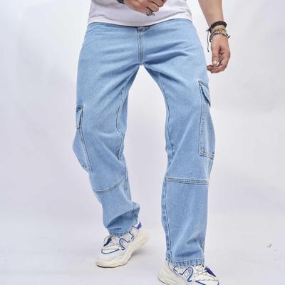 2023 Herren American Trend Loose Wide-Leg Jeans