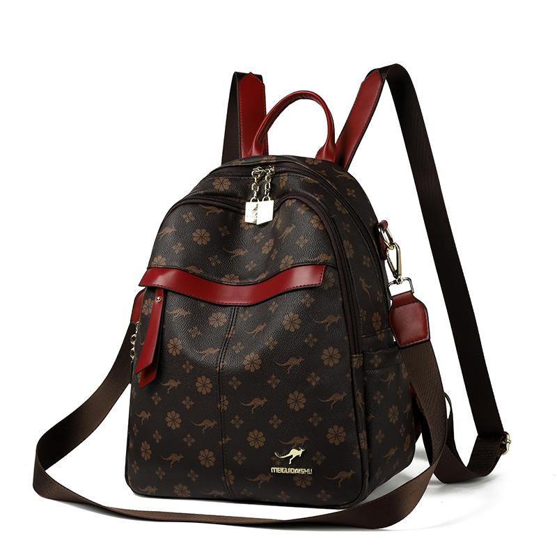 

New Classical Fashion High Quality Soft Leather Travel Backpack Women Large Capacity Luxury Shoulder Bags School Bag Backpacks Quality
